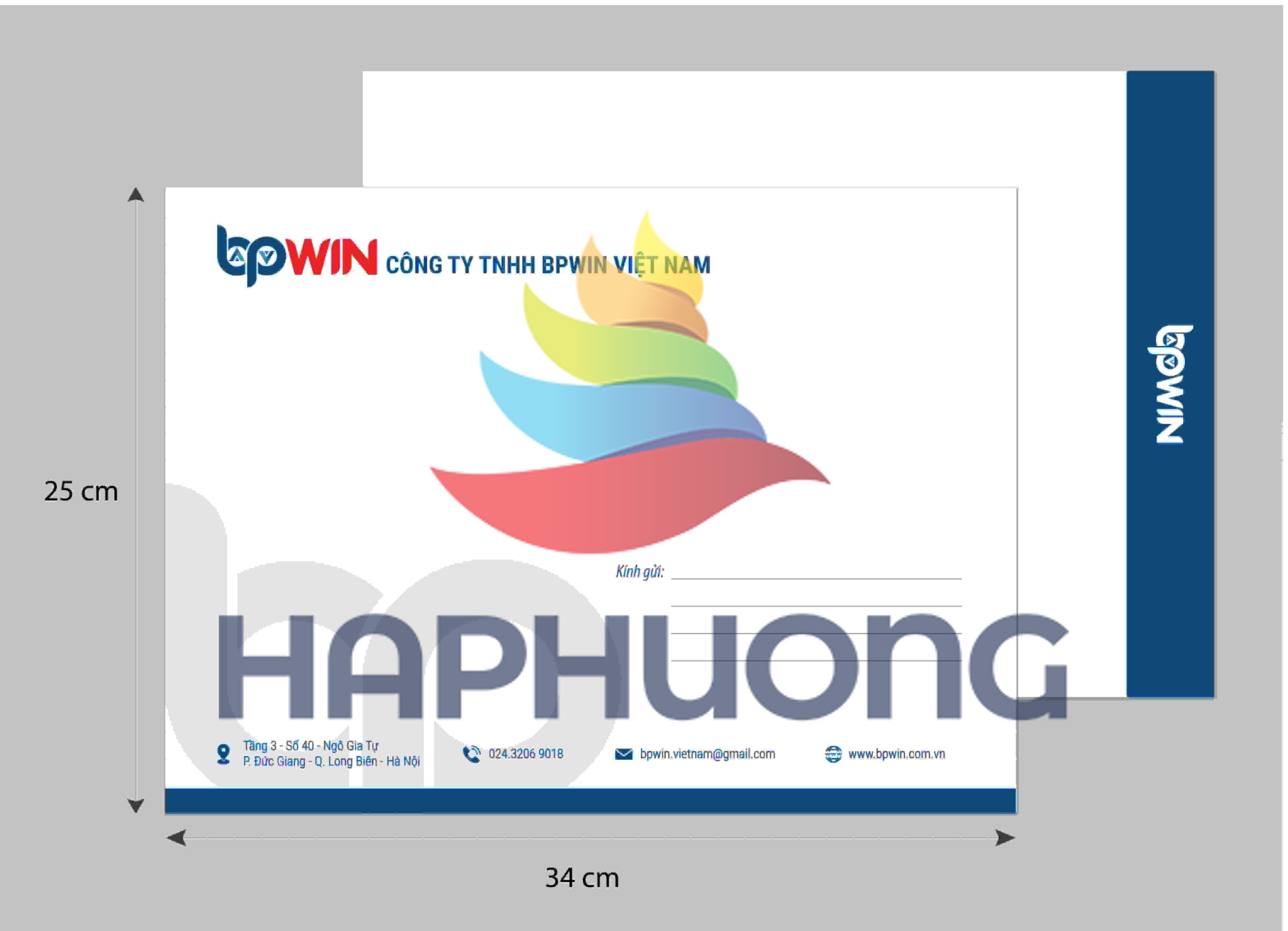 Mẫu thiết kế công ty TNHH BPWIN Việt Nam