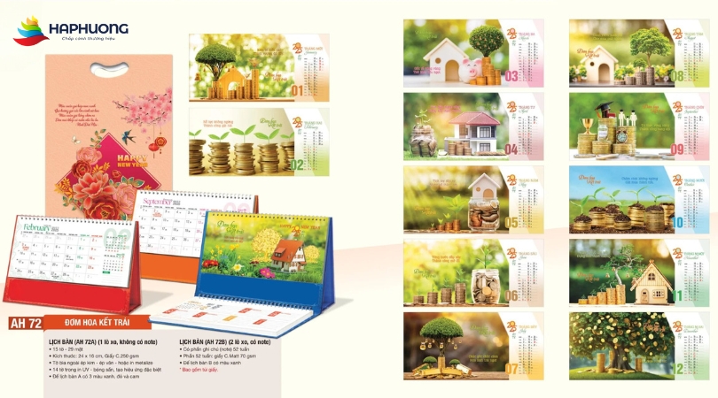 Dịch vụ in lịch để bàn giá rẻ