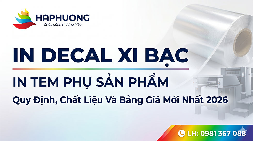 In Tem Phụ Sản Phẩm: Quy Định, Chất Liệu Và Bảng Giá Mới Nhất 2026