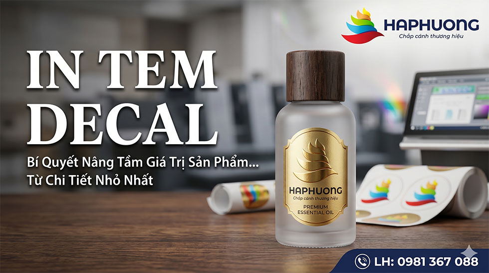 In Tem Decal: Bí Quyết Nâng Tầm Giá Trị Sản Phẩm Từ Chi Tiết Nhỏ Nhất
