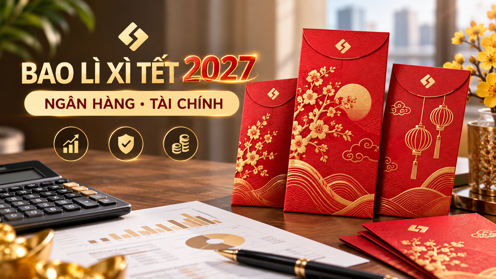 Bao lì xì Tết 2027 cho ngân hàng và công ty tài chính