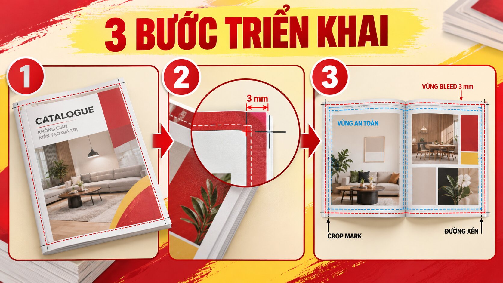 Các phương án kiểm soát bleed catalogue bao nhiêu mm