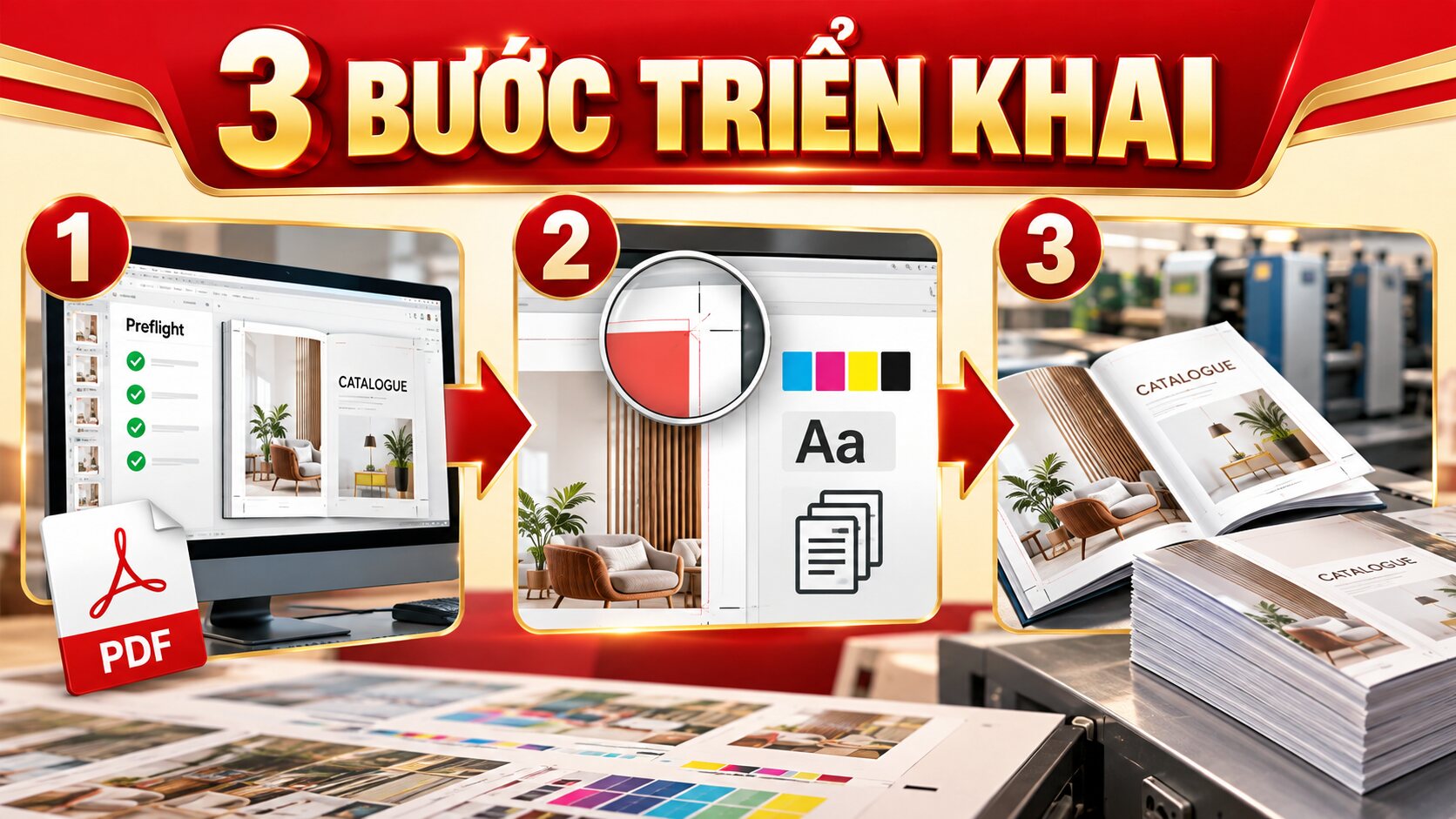 Checklist checklist kiểm tra file catalogue trước khi in