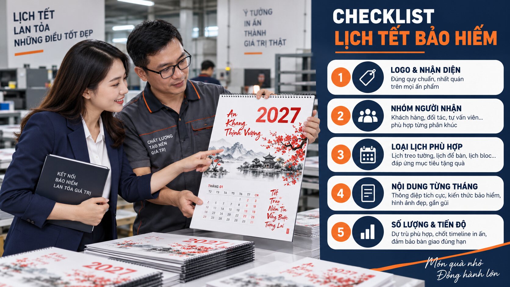 Checklist in lịch Tết 2027 cho doanh nghiệp bảo hiểm