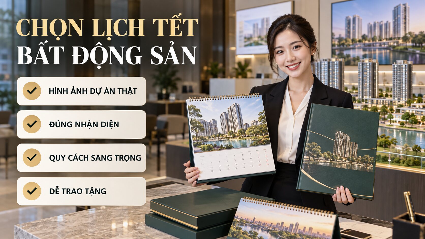 Checklist chọn lịch Tết cho công ty bất động sản