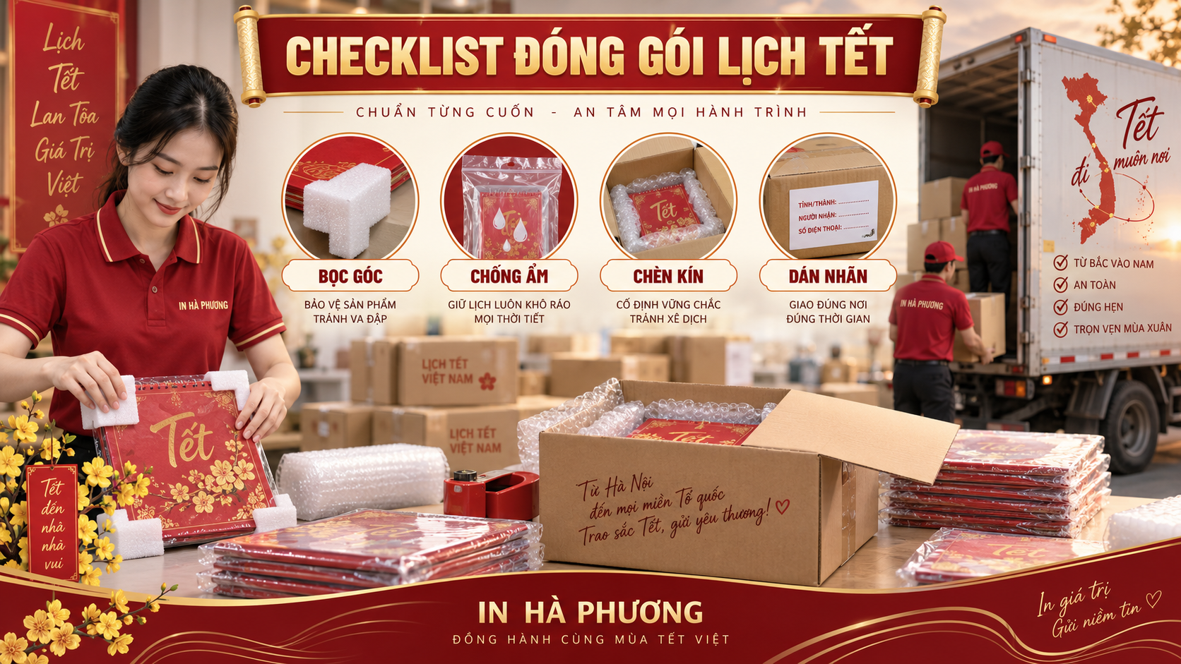 Checklist đặt đóng gói lịch Tết gửi tỉnh an toàn