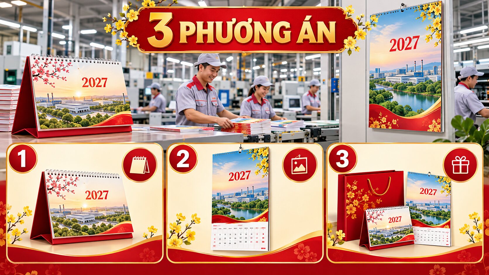 Ba phong cách in bao lì xì Tết 2027 cho phòng khám và nha khoa