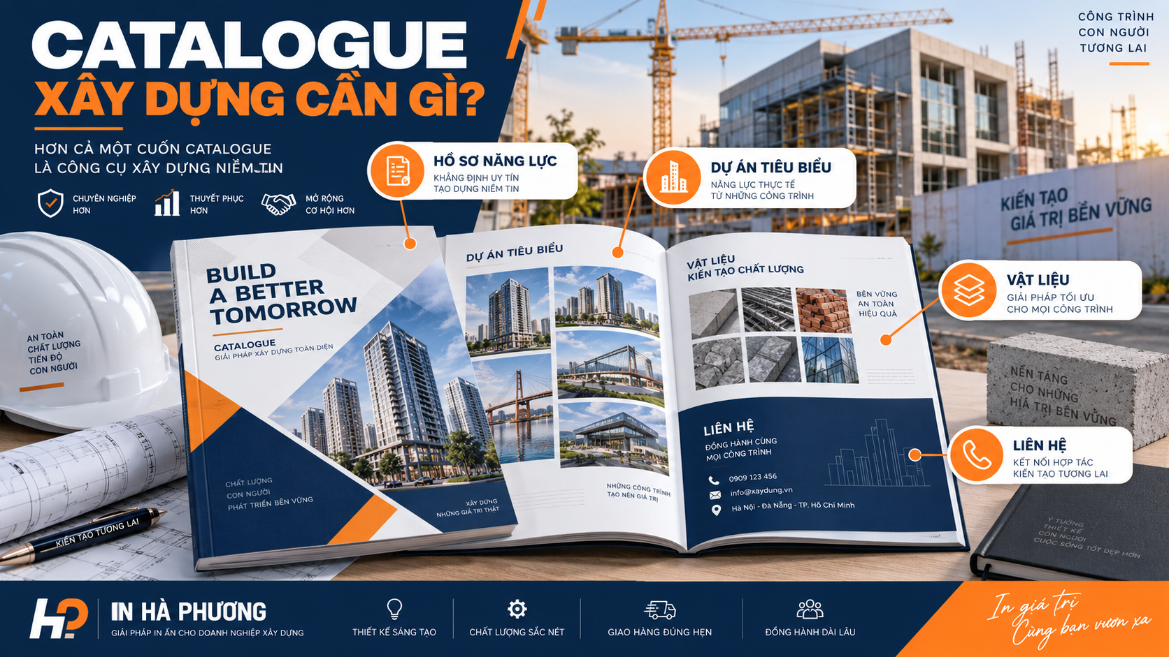 Cấu trúc catalogue công ty xây dựng