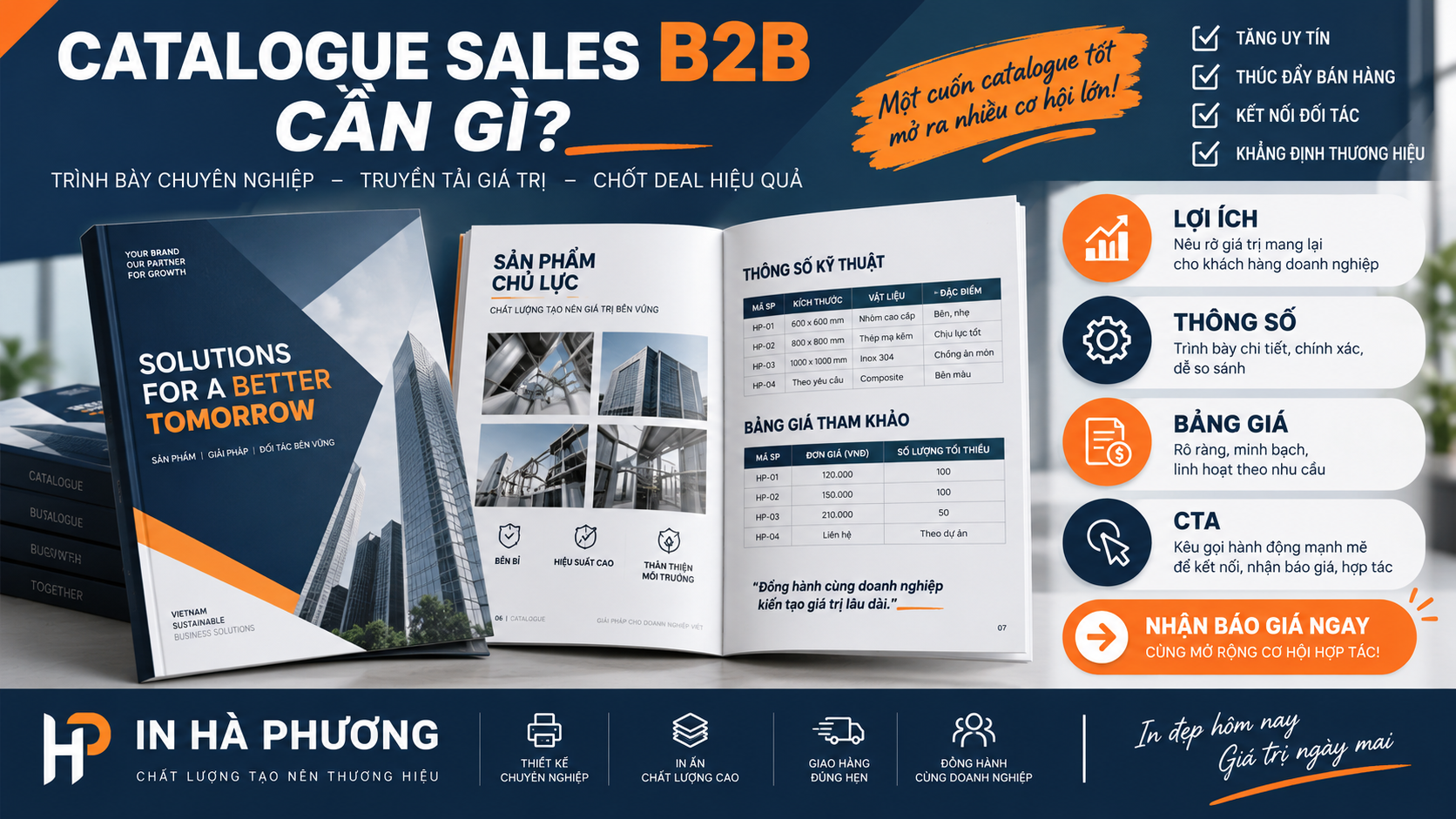 Cấu trúc catalogue cho đội sales B2B