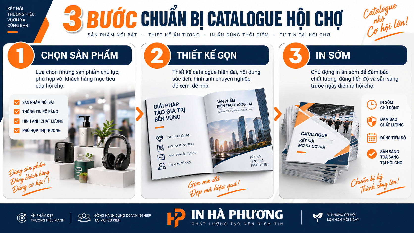 Ba bước chuẩn bị catalogue triển lãm