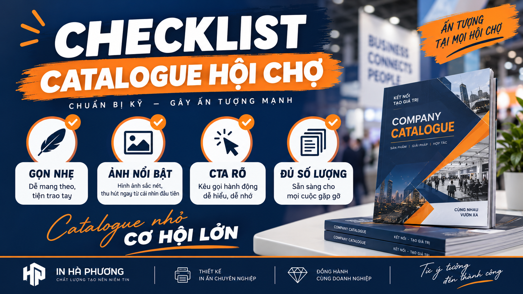 Checklist catalogue cho gian hàng