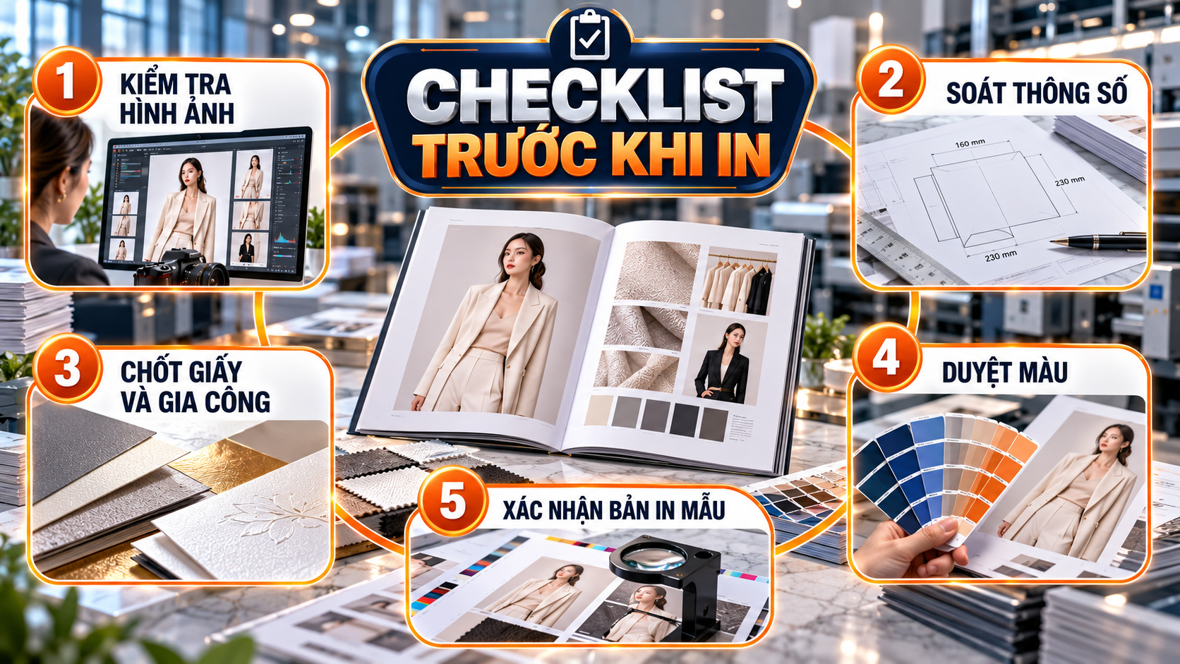 Checklist in catalogue máy móc thiết bị