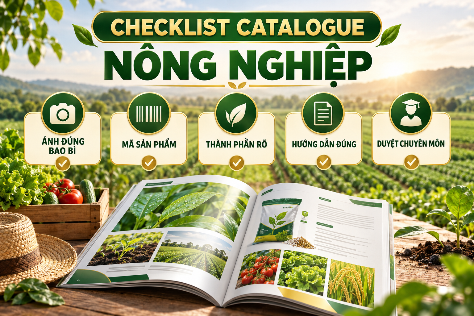 Checklist in catalogue nông nghiệp và phân bón