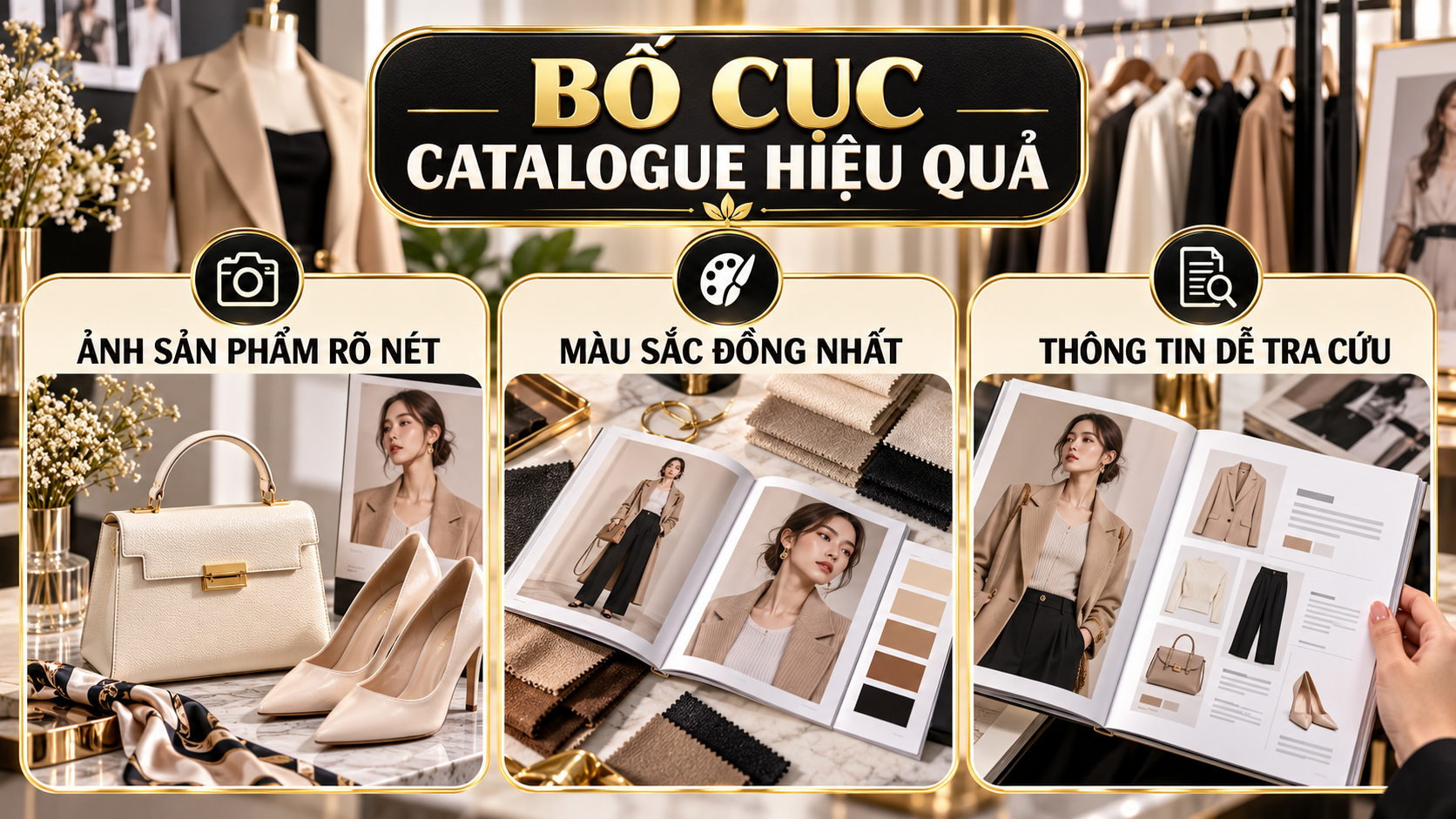 Các phương án kiểm soát in catalogue thời trang