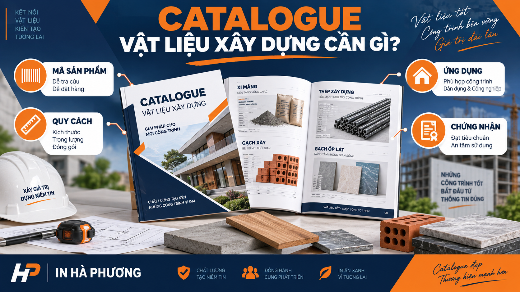 Cấu trúc catalogue vật liệu xây dựng