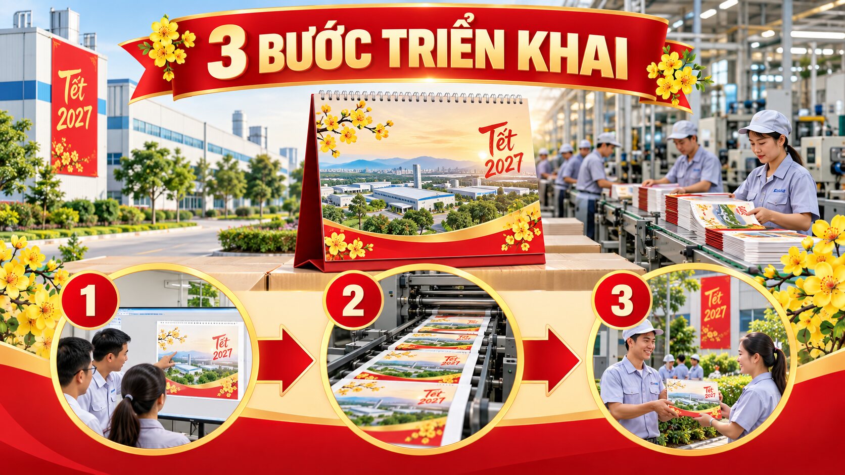in lịch Tết 2027 cho nhà máy và khu công nghiệp