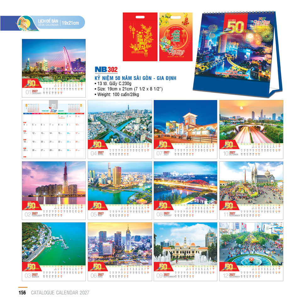In Lịch Để Bàn Theo Yêu Cầu TPHCM