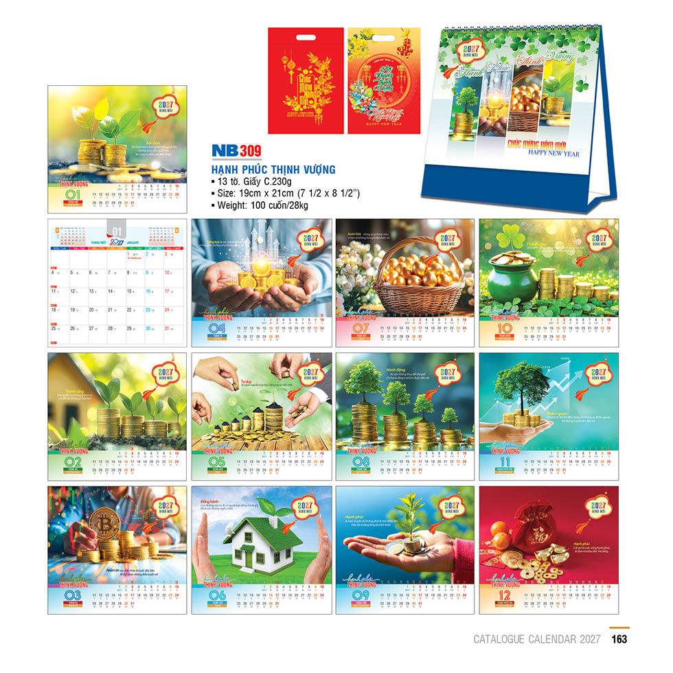 Lịch Bàn 2027 | In Lịch Để Bàn Theo Yêu Cầu Giá Tốt