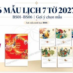 6 mẫu lịch 7 tờ 2027 BS01–BS06 – ảnh đại diện bài chọn mẫu, minh họa BS01