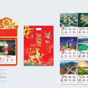 Catalogue Lịch 52 tuần 2027 AD01 – Việt Nam những sắc màu cuộc sống, bloc 30 × 40 cm