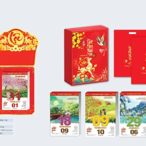 Catalogue Lịch bloc siêu đại 2027 AD02 – sắc xuân và quê hương, ruột 20 × 30 cm